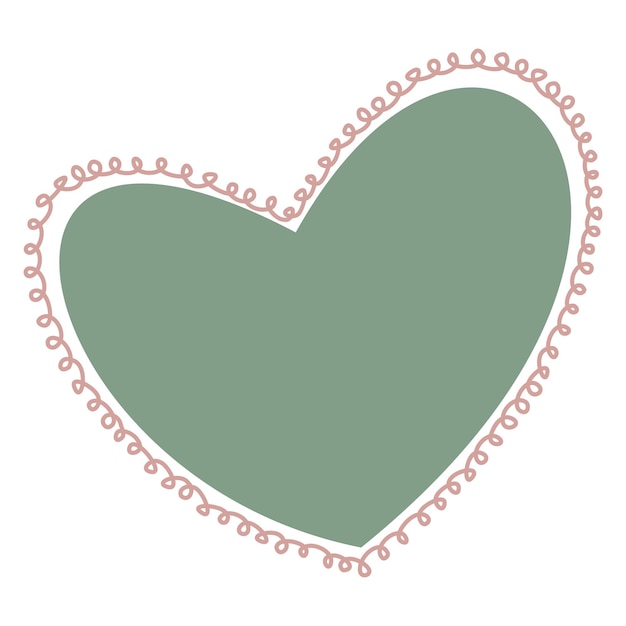 Vector of the boho heart clipart