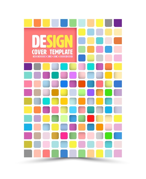 Vector book cover design template 