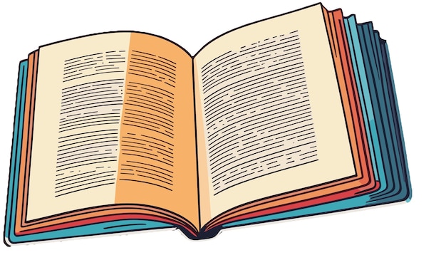 vector of a book