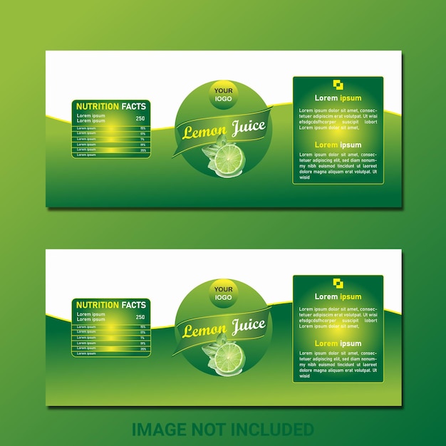 Vector bottle label Design template