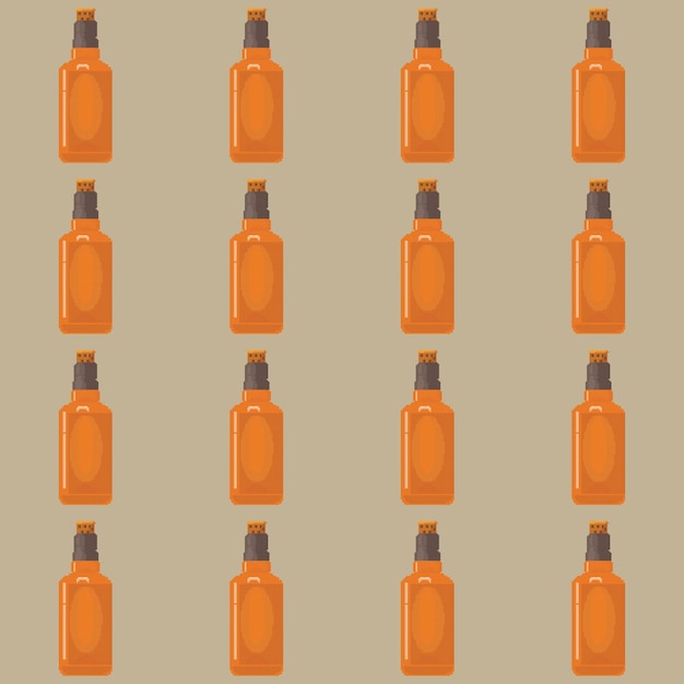 vector bottle pattern illustration background