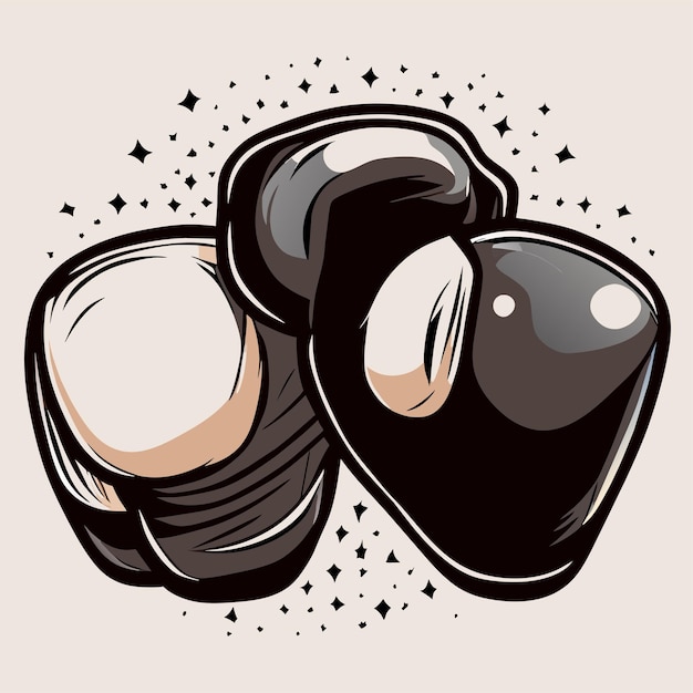 Vector vector boxing mascot sport logo design boxing glove