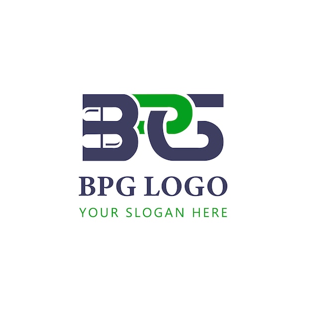 Vector vector bpg logo capsule design