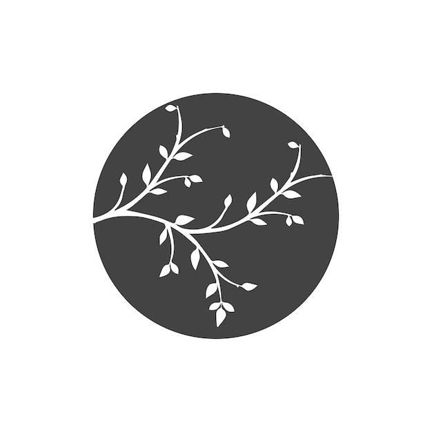 Vector vector branch hand drawn illustration of tree branch design template