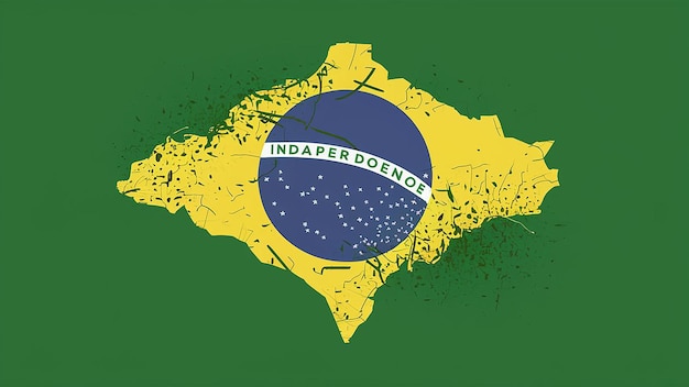 Vector Brazilië Onafhankelijkheidsdag ontwerp sjabloon Flat Design Illustratie