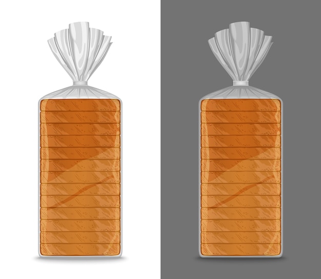 Vector bread packaging mockup