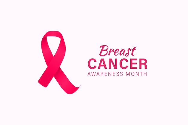 Vector Breast Cancer Awareness Month Social Media Post Template Vector Illustratie