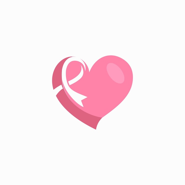 Vector vector breast cancer logo design icon element vector idea