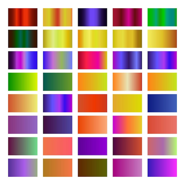 vector bright vibrant set of gradients background