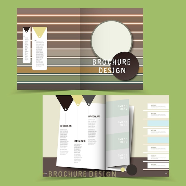 Vector vector brochure lay-out ontwerpsjabloon