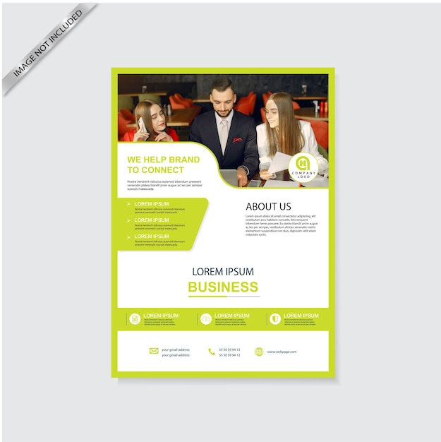 vector brochure template design