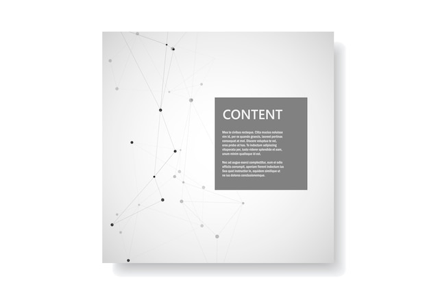 Vector brochures template with connect design