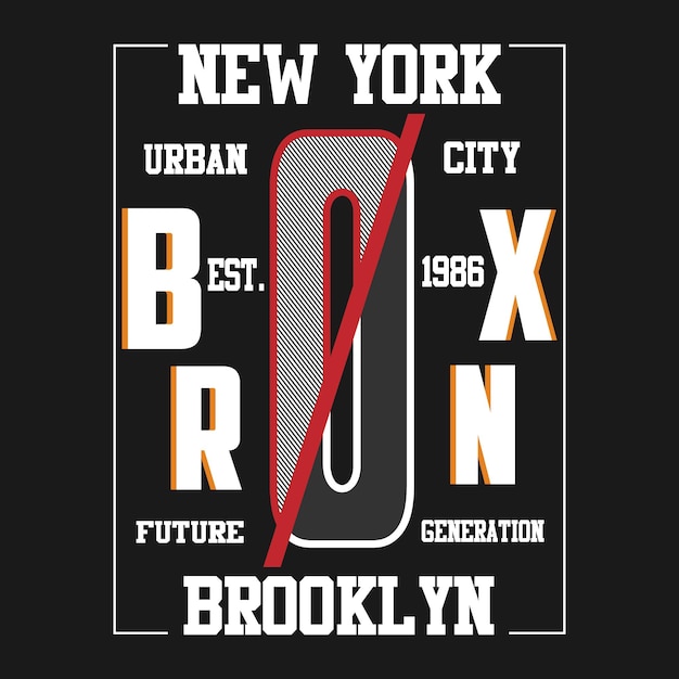 vector brooklyn brieven typografie design