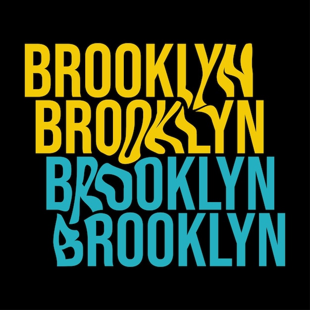 Vector brooklyn illustration design