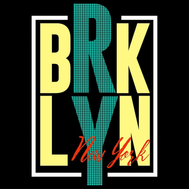 vector brooklyn typografie illustratie ontwerp