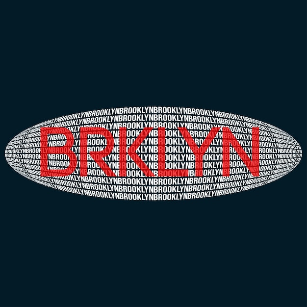 vector brooklyn typography illustration design