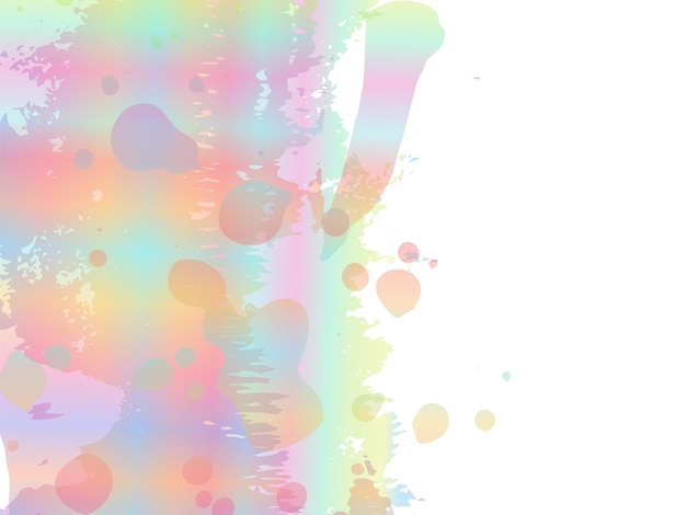 ベクトル ベクトル ブラシ ストローク。抽象的な流体スプラッシュ。グラデーションペイントブラシ。白い背景に分離されたスプラッシュ。販売バナーのブラシストローク。水彩のテクスチャ背景。ホログラフィック
