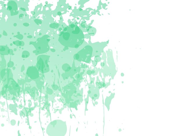 Vector Brush Stroke. Abstract Fluid Splash. Gradient Paintbrush. Isolated Splash on White Backdrop. Sale Banner Brushstroke. Green and Teal Watercolor Textured Background.