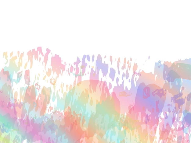 Vector Brush Stroke. Abstract Fluid Splash. Gradient Paintbrush. Watercolor Textured Background.  Holographic Isolated Splash on White Backdrop. Sale Banner Brushstroke.