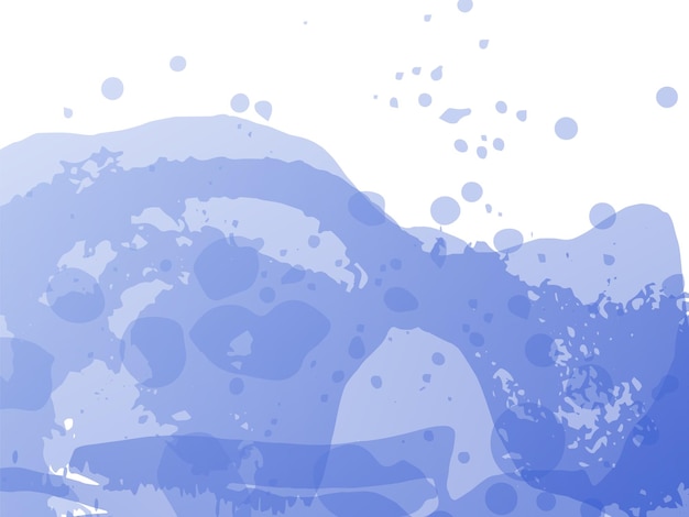 Vector Brush Stroke. Abstract Fluid Splash. Isolated Splash on White Backdrop. Sale Banner Brushstroke. Blue and Indigo Gradient Paintbrush. Watercolor Textured Background.