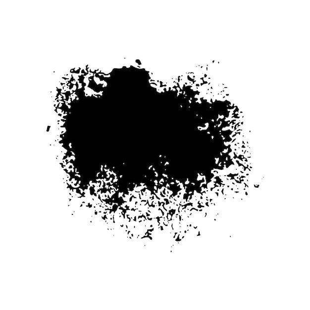Vector Brush Stroke Grunge Distress Textured Design Element Zwart geschilderde penseelstreek