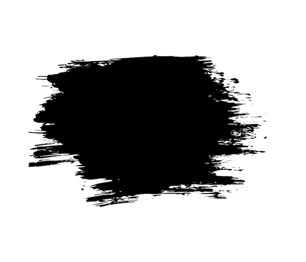 Вектор кисти гранж баннер черный художественный дизайн фона