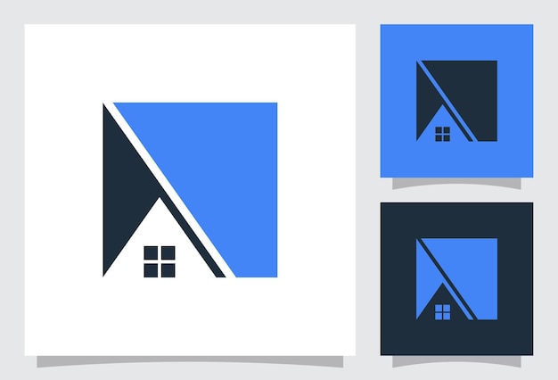 vector building logo in creative minimalist style