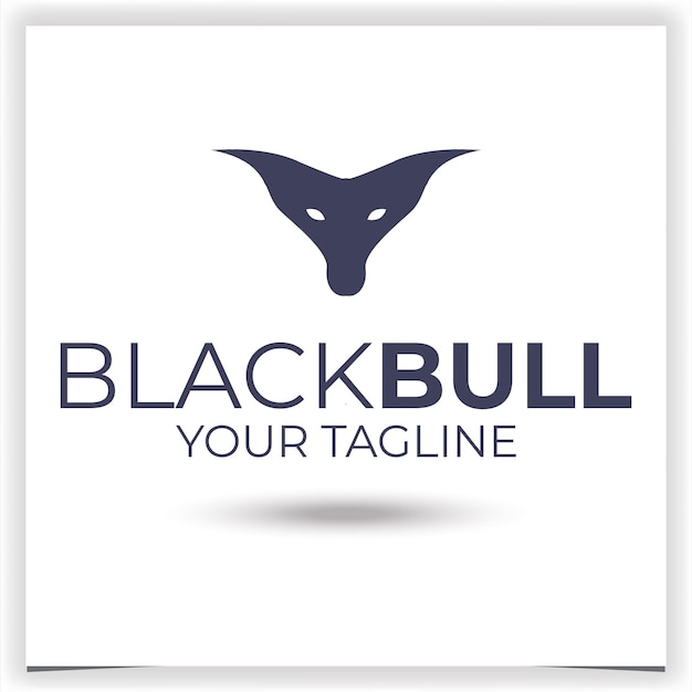 Vector bull logo ontwerp sjabloon