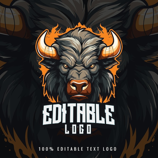 Vector bull sport logo illustration