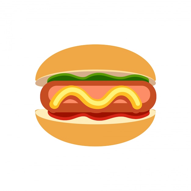 Vector vector burgeron de witte blackground