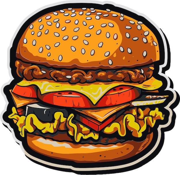 Vector Burgers Artistic Collection Burger Vector Art Collection