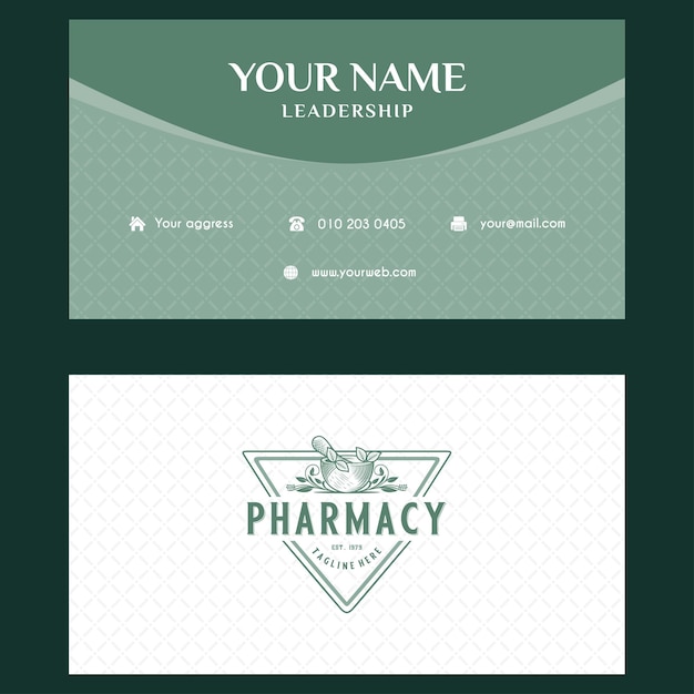 Vector vector business card business card design with company logo
