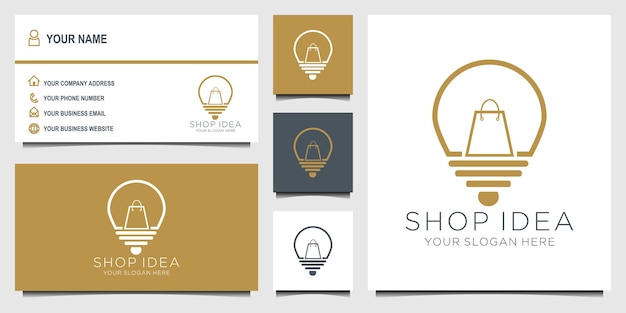 vector business card business logo shop idea