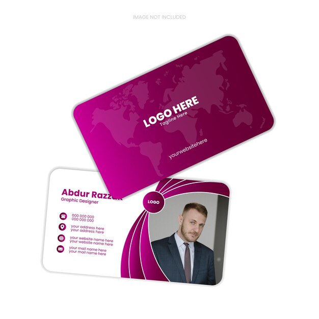 Vector vector business card design tempale