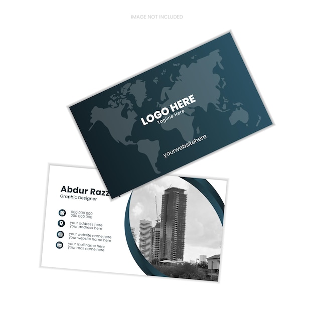 Vector business card design tempale