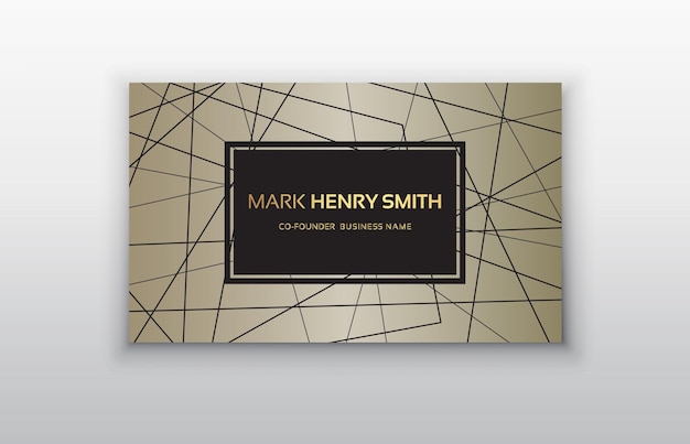 Vector business card Luxury business card design