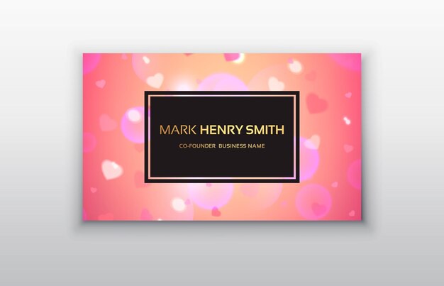 Vector business card Luxury business card design