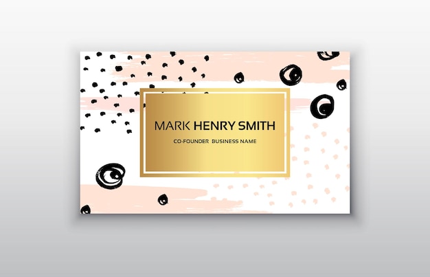 Vector business card Luxury business card design