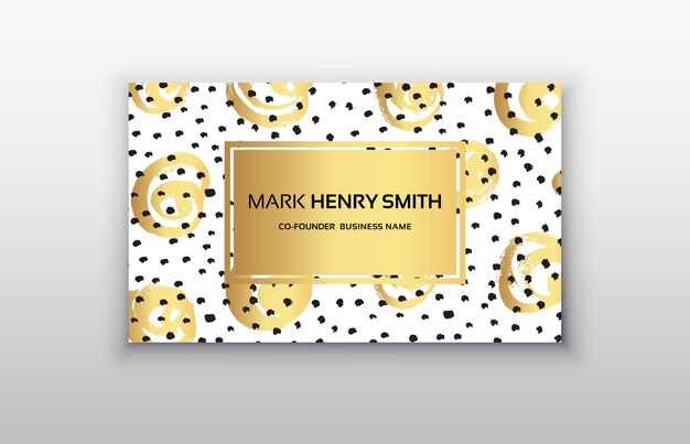 Vector business card Luxury business card design