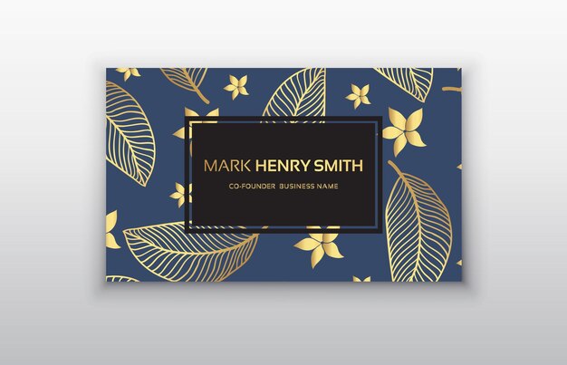 Vector business card Luxury business card design