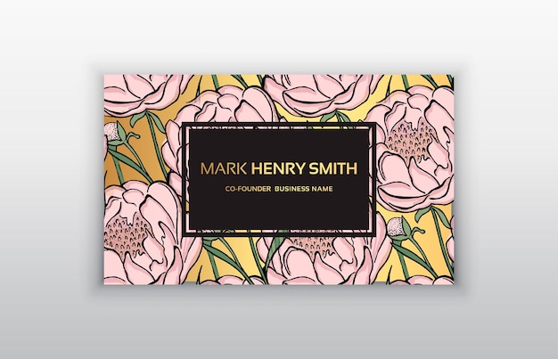 Vector business card Luxury business card design