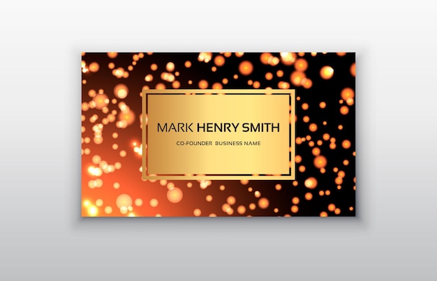 Vector business card Luxury business card design