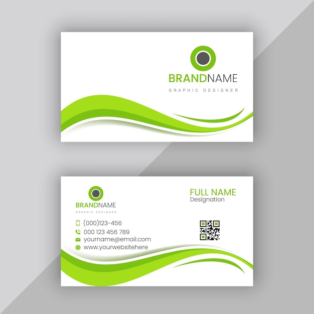 vector business card template corporate brand identity design