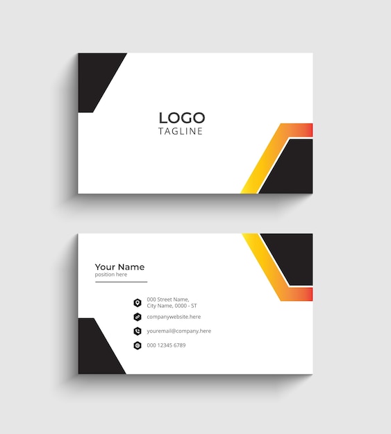 Vector vector business card template design