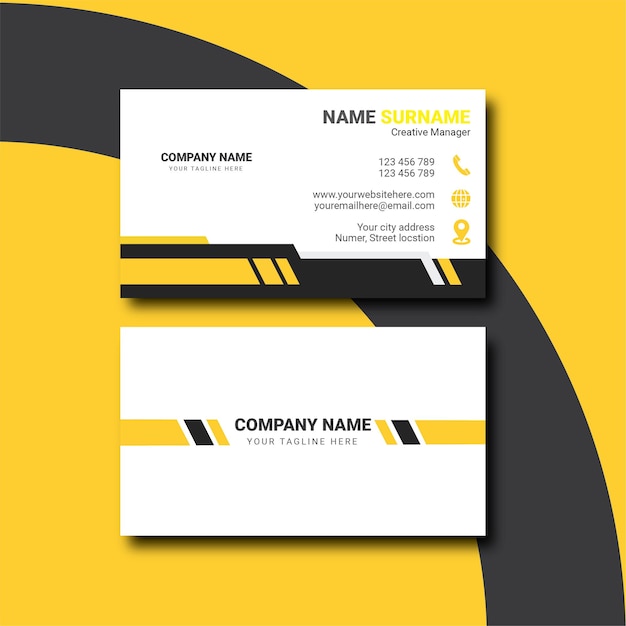 Vector business card template