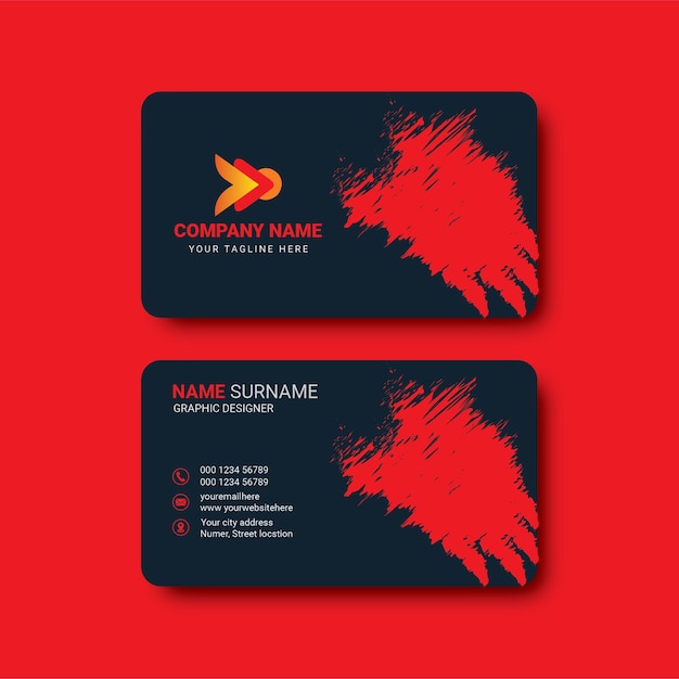 Vector business card template