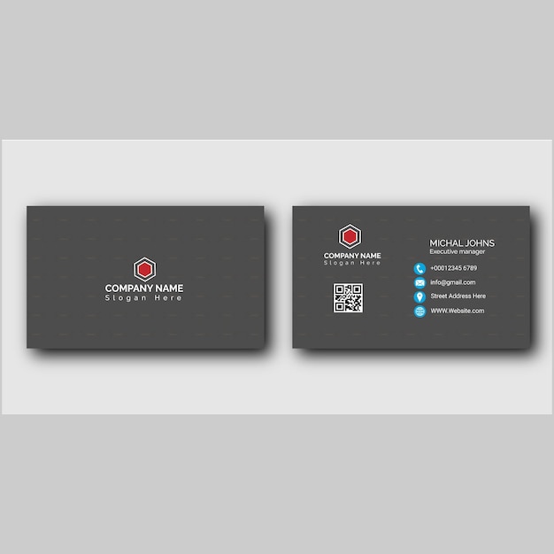 vector business card vector floral visiting card