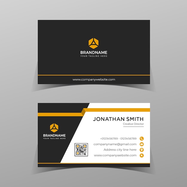 Vector Business cards and Modern Creative and Clean template simple minimal Business Card layout design