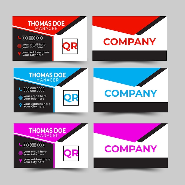 Vector vector business cards template design