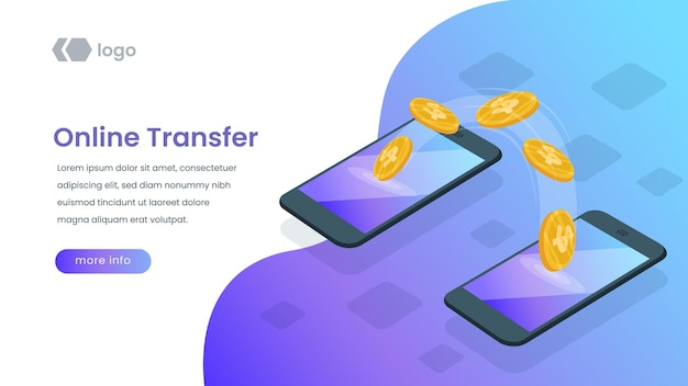 Композиция векторных бизнес-цифровых инвестиций с текстом и концептуальной иллюстрацией